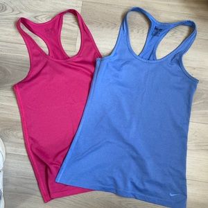 BUNDLE OF TWO NIKE RACERBACK TANKS